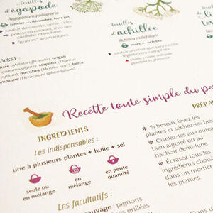 Détail de l'affiche Savoureux pestos sauvages : une recette simple et de nombreuses variantes Détail de l'affiche Savoureux pestos sauvages : une recette simple et de nombreuses variantes